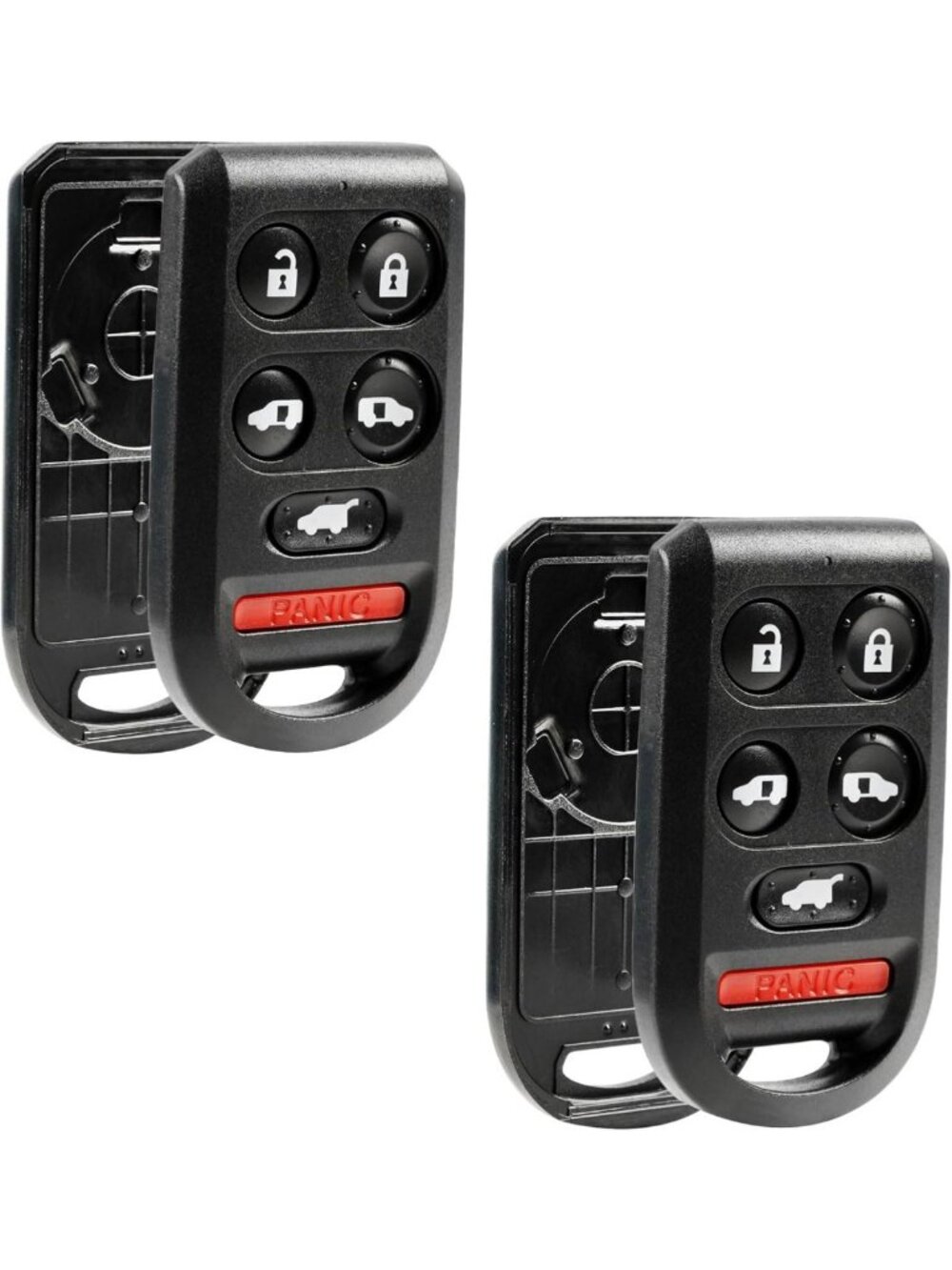 Keyless Entry Remote Shell Case & Pad for Honda Odyssey 2005-2010, Set of 2